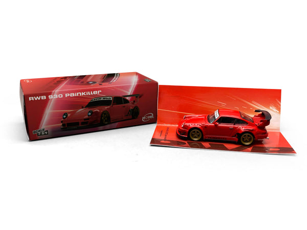 Porsche RWB 930 Painkiller Red MODELMODEL 1/64 scale