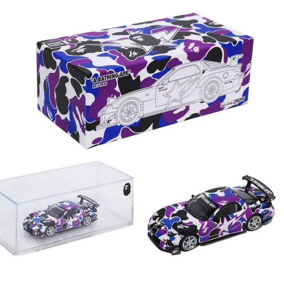 Mazda RX-7 FD3S  Re-Amemiya Bape Store Hong Kong 20th Anniversary Special Edition Pop Race 1/64