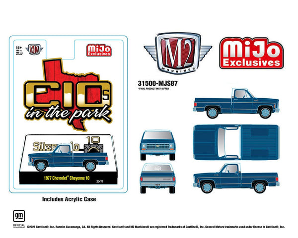 1977 Chevrolet Cheyenne 10 C10s In The Park Blue Limited Edition M2