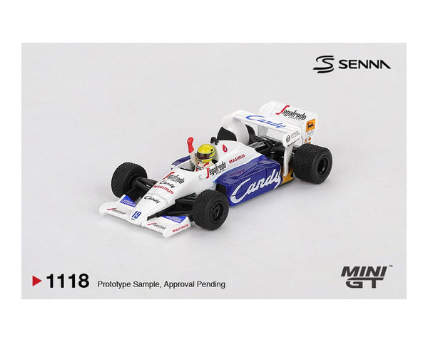 (Pre-order) Toleman TG184 #19 Ayrton Senna 1984 Monaco Grand Prix 2nd Place Limited Edition Mini GT