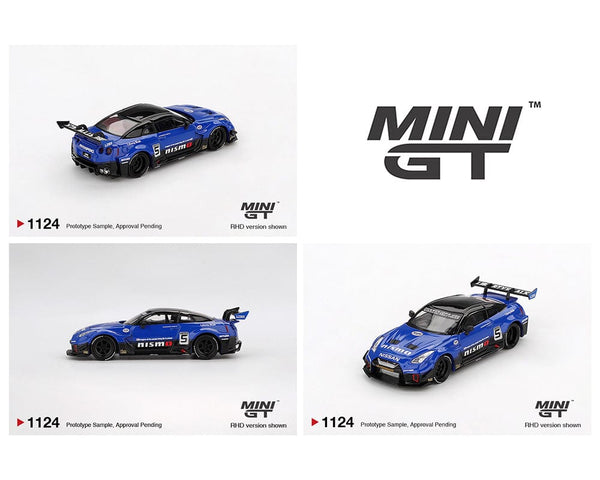 LB-Silhouette WORKS GT NISSAN 35GT-RR Ver.2 Blue Mini GT 1/64