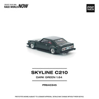 (Pre-order) Nissan Skyline C210 Dark Green Pop Race 1/64 scale