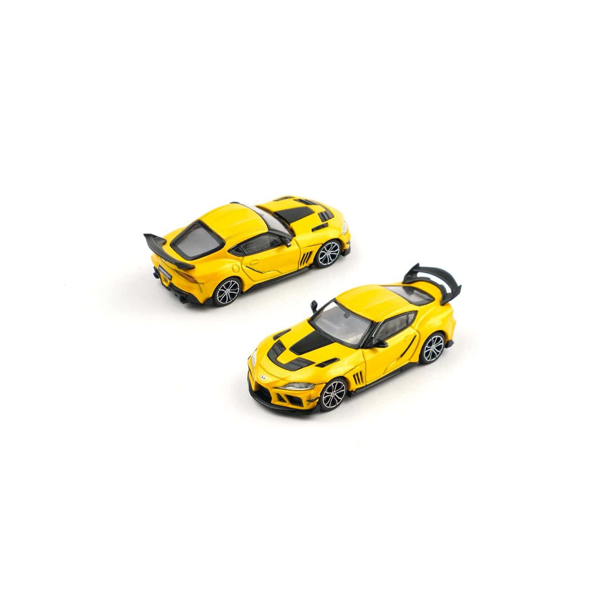 (PRE-ORDER) Case of 12x (includes 1x chase) Darwin Pro 66G WBK Toyota Supra A90 Nitro Yellow Enigma Exclusive Pop Race 1:64