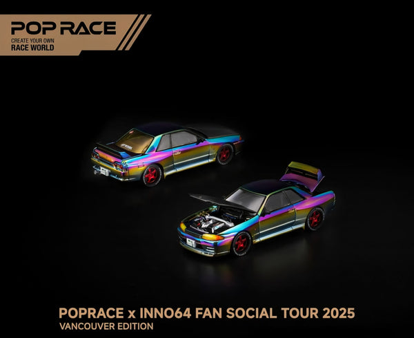 Nissan Skyline R-32 Magic Chrome Vancouver Special edition Pop Race 1/64