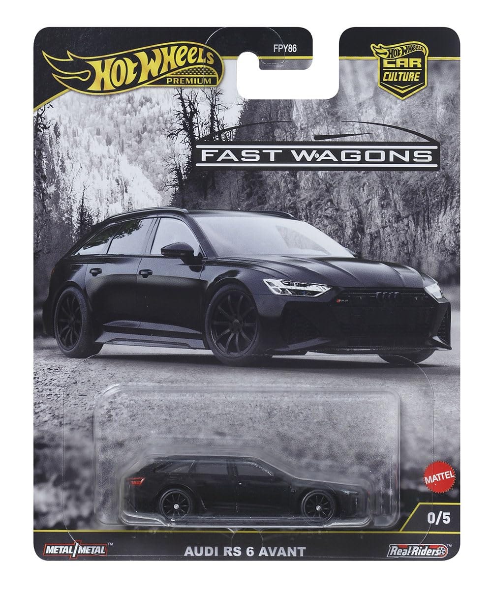 Audi RS 6 Avant Black Chase Fast Wagon Hot Wheels Car Culture