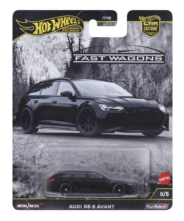 Audi RS 6 Avant Black Chase Fast Wagon Hot Wheels Car Culture
