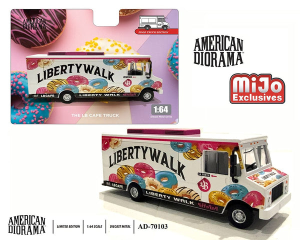 Food Truck Liberty Walk LB Cafe Truck Limited Edition MiJo Exclusives American Diorama 1:64