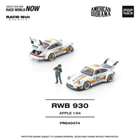 Porsche RWB 930 Apple with Nakai San Minifigure Pop Race 1/64 scale
