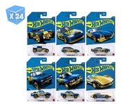 Hot Wheels 58th Anniversary Blue Pearl 24x Car J Case with gold chase