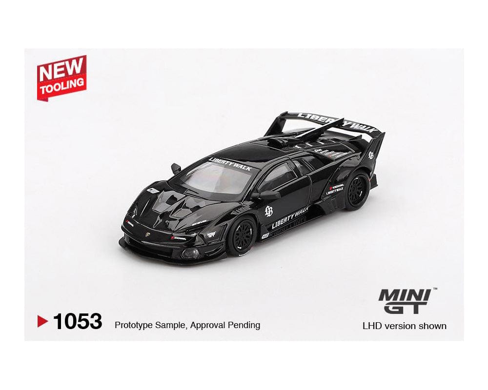 (Pre-order) Lamborghini LB-Silhouette WORKS MURCIELAGO GT- Evo Black Mini GT 1/64 scale
