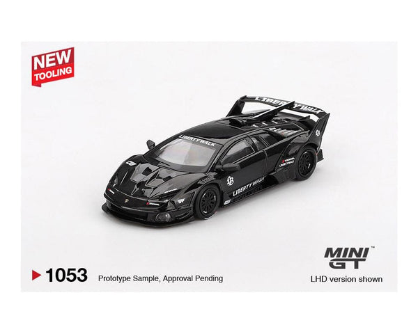 (Pre-order) Lamborghini LB-Silhouette WORKS MURCIELAGO GT- Evo Black Mini GT 1/64 scale