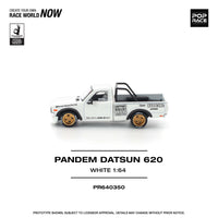 (Pre-order) Pick up truck Pandem Datsun 620 White 1/64 scale Pop Race