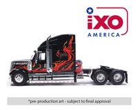 2010 International Lonestar – Black with flames Ixo Model 1:64 scale