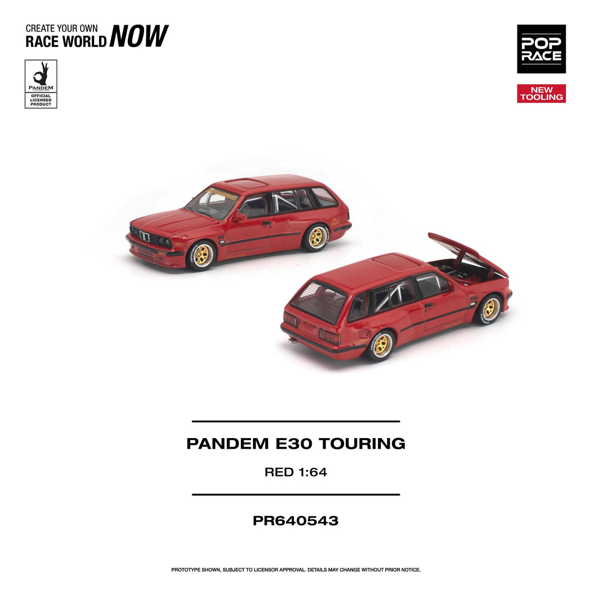 BMW E30 Touring Pandem Red Pop Race
