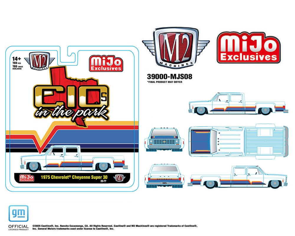 1975 Chevrolet Cheyenne Super 30 Dually C10s In The Park White Limited Edition M2 Machines