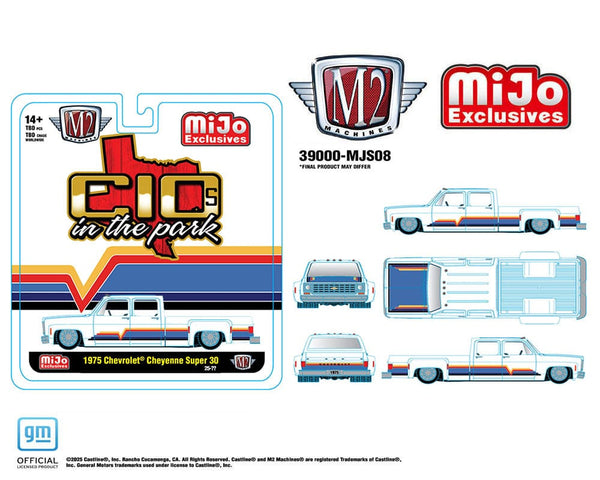 1975 Chevrolet Cheyenne Super 30 Dually C10s In The Park White Limited Edition M2 Machines