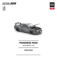 Nissan Skyline R-32 Gun metal Pandem Pop Race 1/64