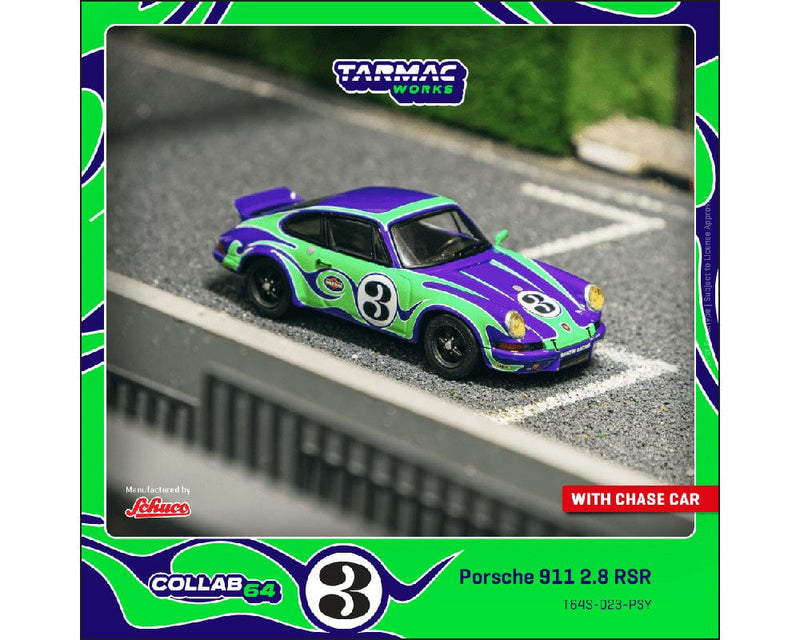 (pre-order) Porsche 911 2.8 RSR Psychodelic Green Limited Edition Tarmac Works Schuco 1/64 T64S-023-PSY