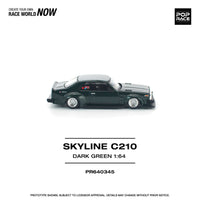 (Pre-order) Nissan Skyline C210 Dark Green Pop Race 1/64 scale
