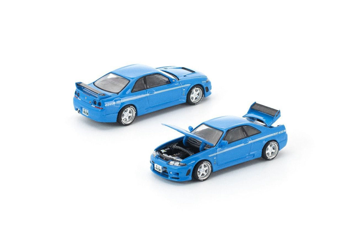(Pre-order) Nissan Skyline R-33 Nismo 400R Championship Blue Bayside Blue Enigma Special Edition Pop Race 1/64