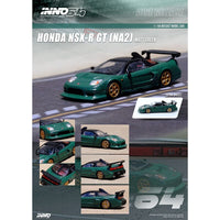 Honda NSX-R GT NA2 Matt Green with extra wheels Inno64 1/64 scale IN64-NSXGT-MGR