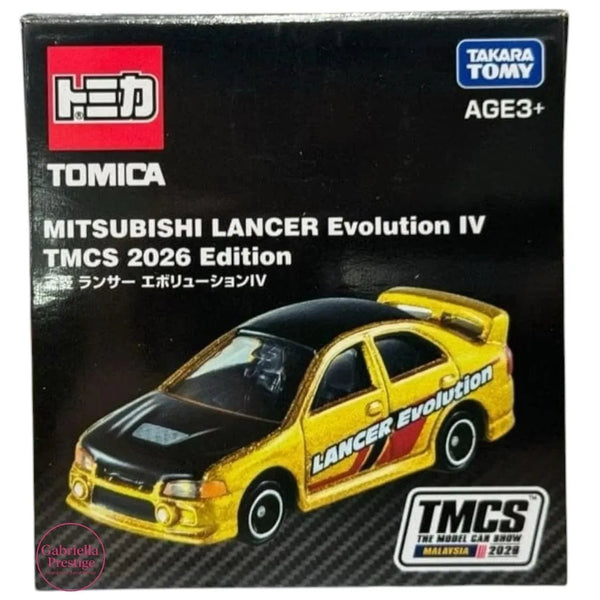Mitsubishi Lancer Evolution IV TMCS 2026 Gold Event Limited Edition Tomica
