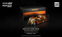 Fuso 300 Truck with Porsche 911 930 RWB GOLD Orange Bronze TMCS 2026 Dinner Event Pop Race