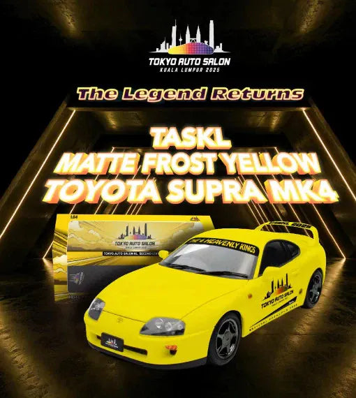 Toyota Supra MK4 Mate Frost Yellow Tokyo Auto Salon Kuala Lumpur TASKL 20265 Inno64 Special Edition