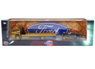 Chase 1990 Ford C-8000 & 1966 Ford Mustang Gasser M2 Machines 1:64 Auto-Haulers