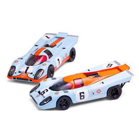 2x car set Gulf Porsche 917 #1 & #6 Sparky Tiny Exclusive 1/64 scale