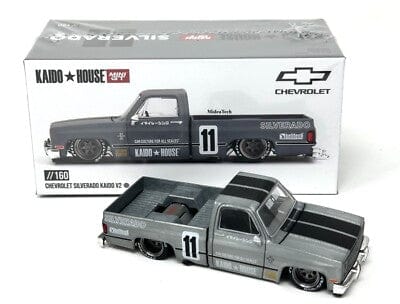 Chase Kaido House Mini GT Chevrolet Silverado V2 Grey Limited Edition 1:64