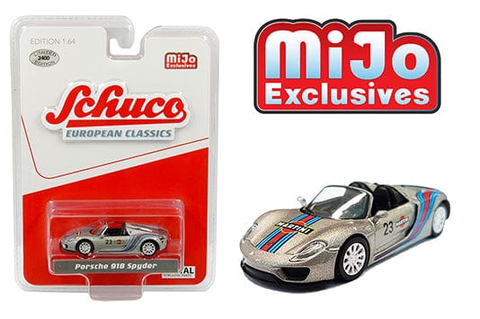 Porsche 918 Spyder Martini Racing Silver  Schuco 1/64 MiJo Exclusives