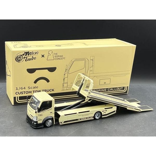 The Boring Concept Custom Tow Truck Flat Bed Micro Turbo Mega Gear 1/64 scale MT6405A14