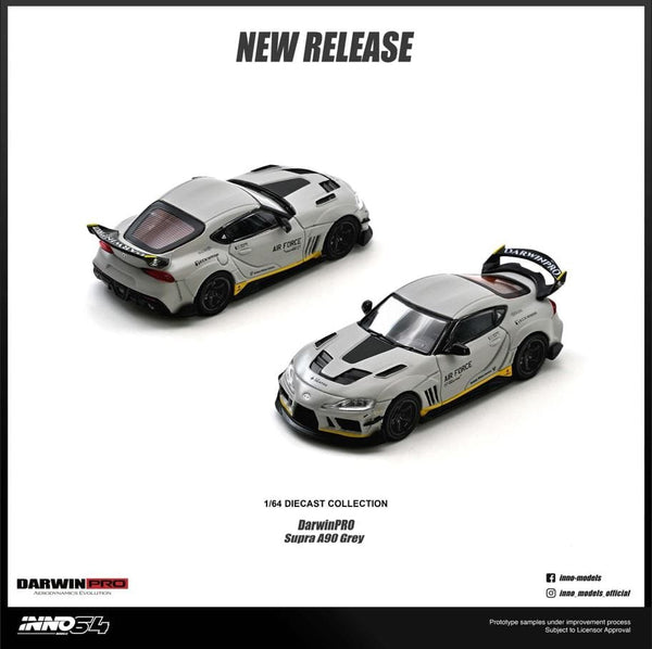 Toyota Supra A90 Darwin Pro Matte Grey Inno64 1/64 scale