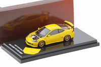 Honda Integra DC5 Mugen Phoenix Yellow 1/64 | Motorhelix M65810