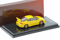 Honda Integra DC5 Mugen Phoenix Yellow 1/64 | Motorhelix M65810