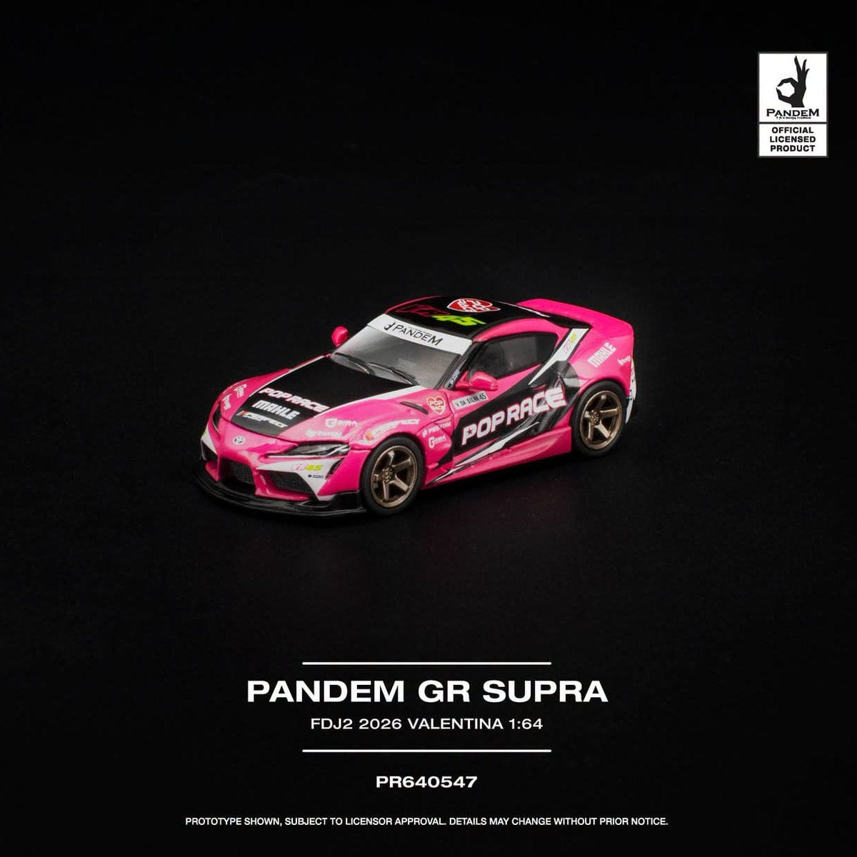 Pandem GR Supra Valentina Piaz 1/64 | Pop Race PR640547