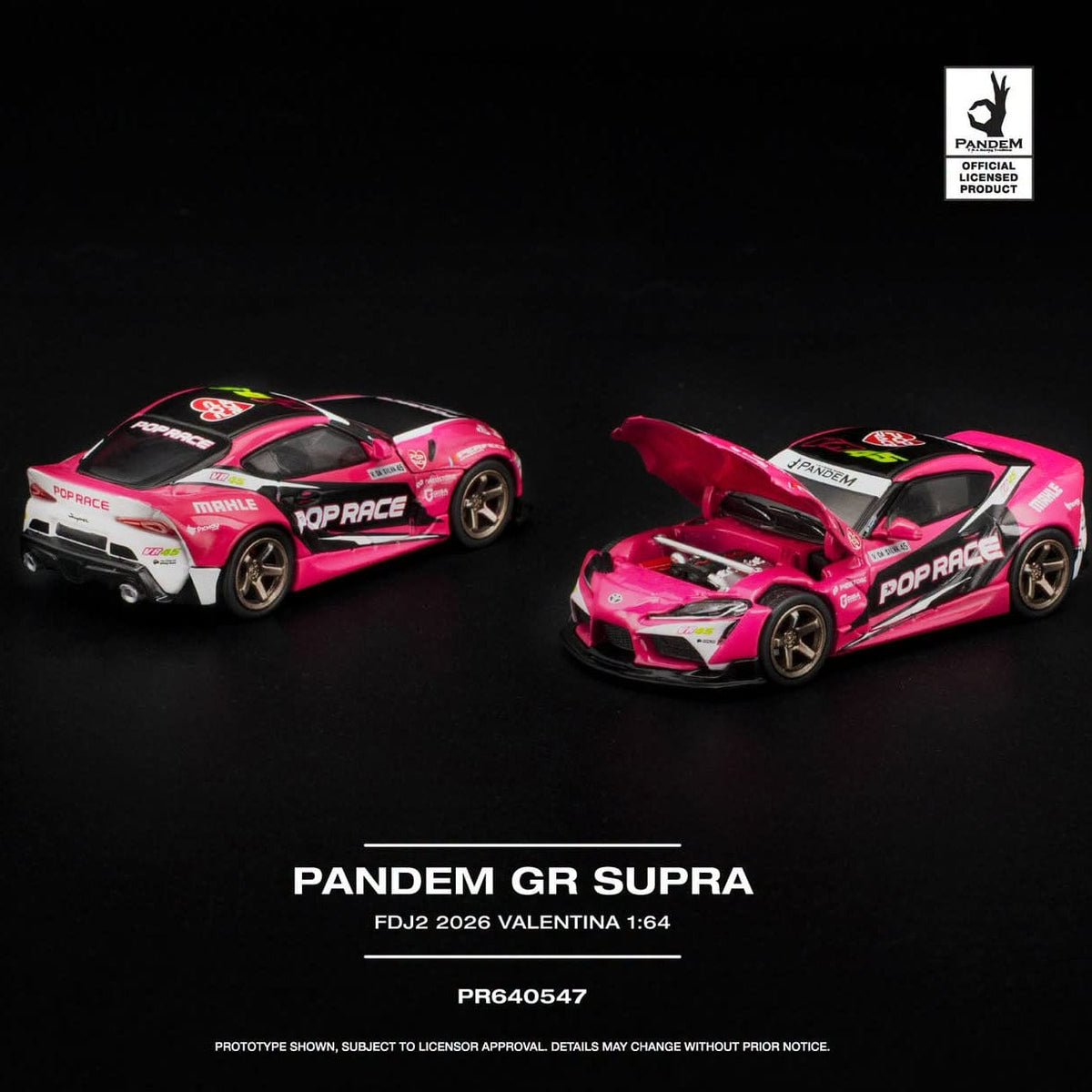 Pandem GR Supra Valentina Piaz 1/64 | Pop Race PR640547