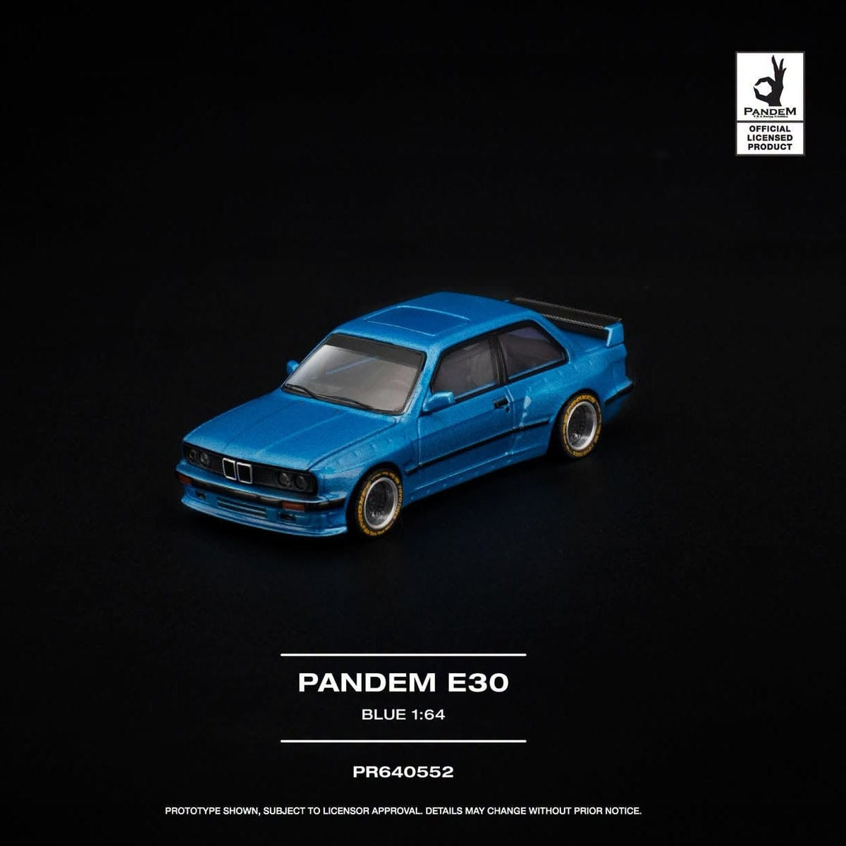 Pandem BMW E30 Blue 1/64 | Pop Race PR640552