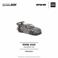 Porsche RWB 930 Gun Metal 1/64 | Pop Race PR640559