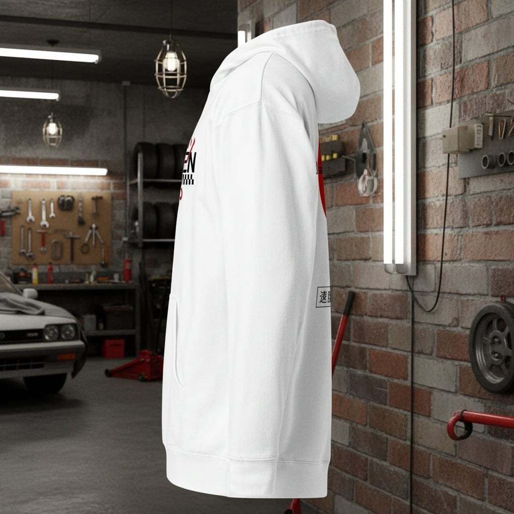 Soul of Speed White Hoodie Hanz Driven