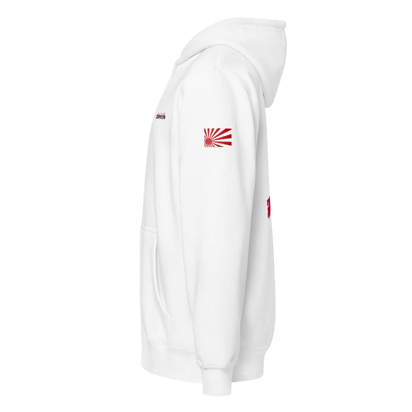 Tokyo Route Premium Zip Hoodie White