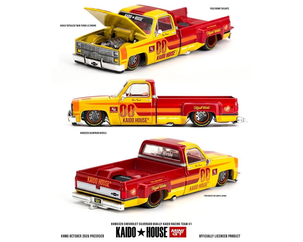 Chevrolet Silverado Dually Kaido Racing 1/64 | Kaido House KHMG320