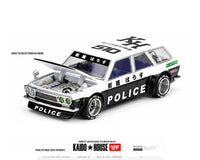 Datsun 510 Wagon Police Black 1/64 | Kaido House KHMG321