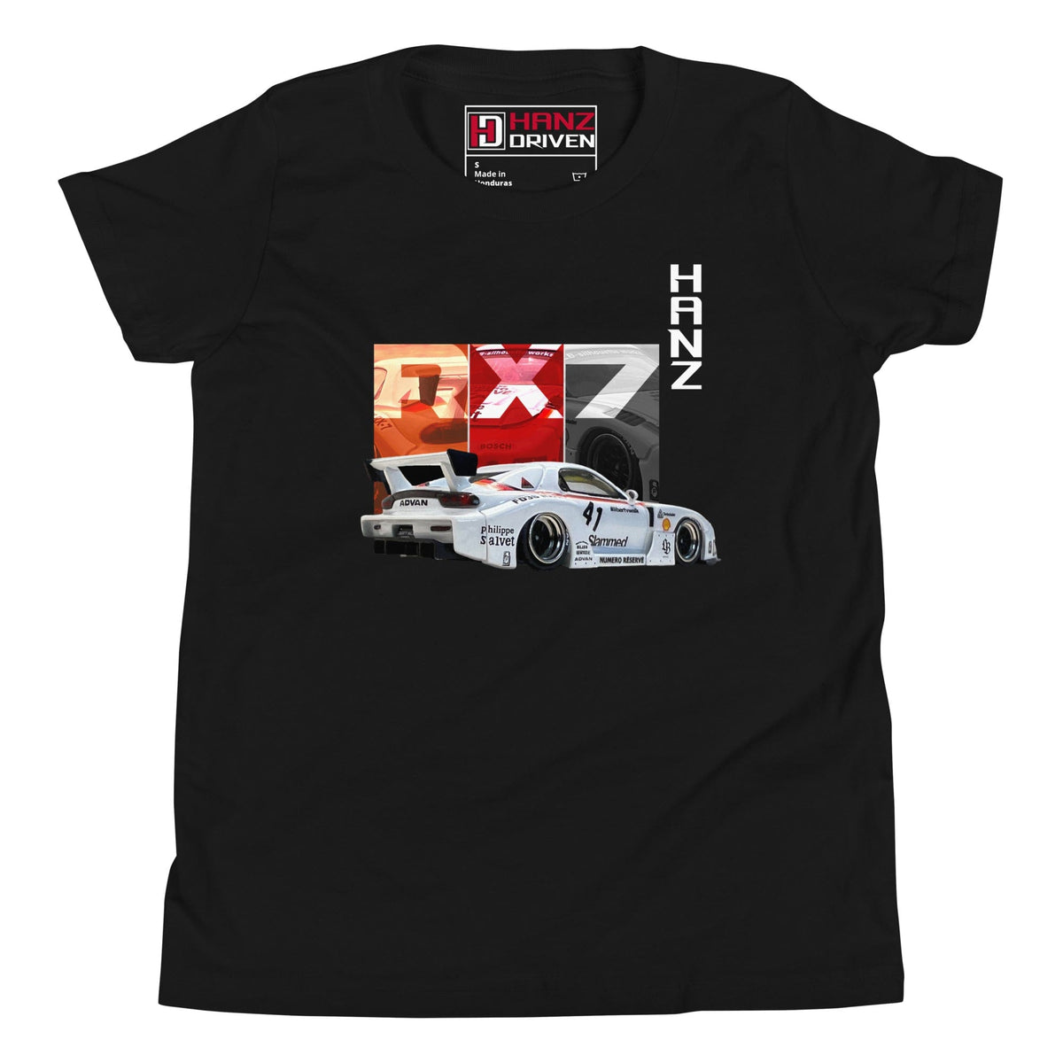 Cool car t-shirt for kids RX-7